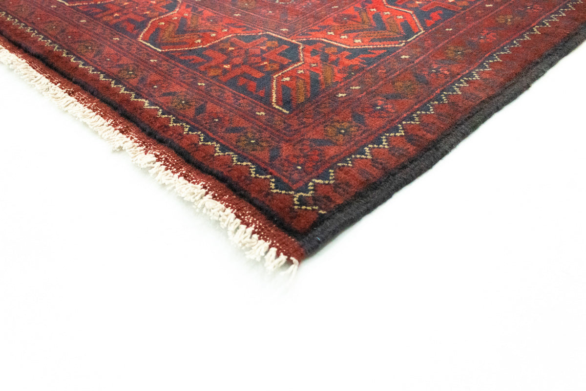 Alfombra afgana - Kunduz - 195 x 155 cm - rojo