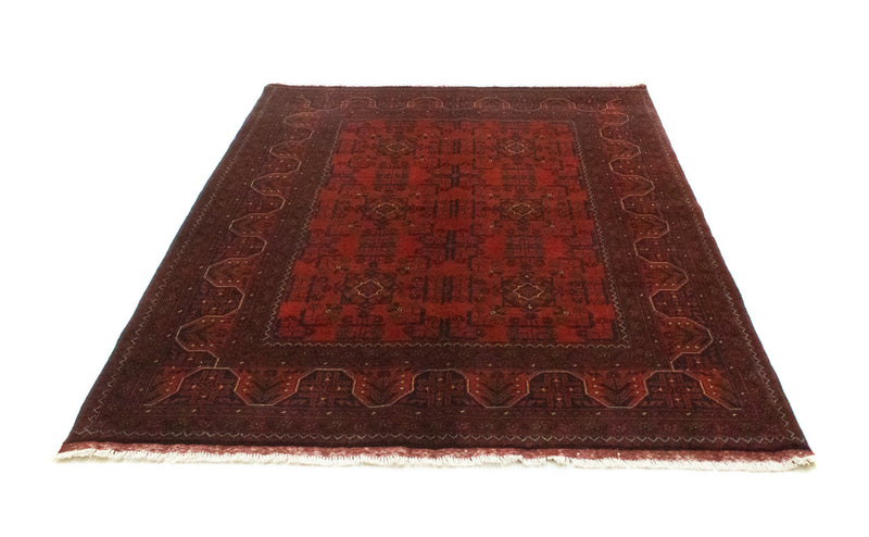 Alfombra afgana - Kunduz - 195 x 155 cm - rojo