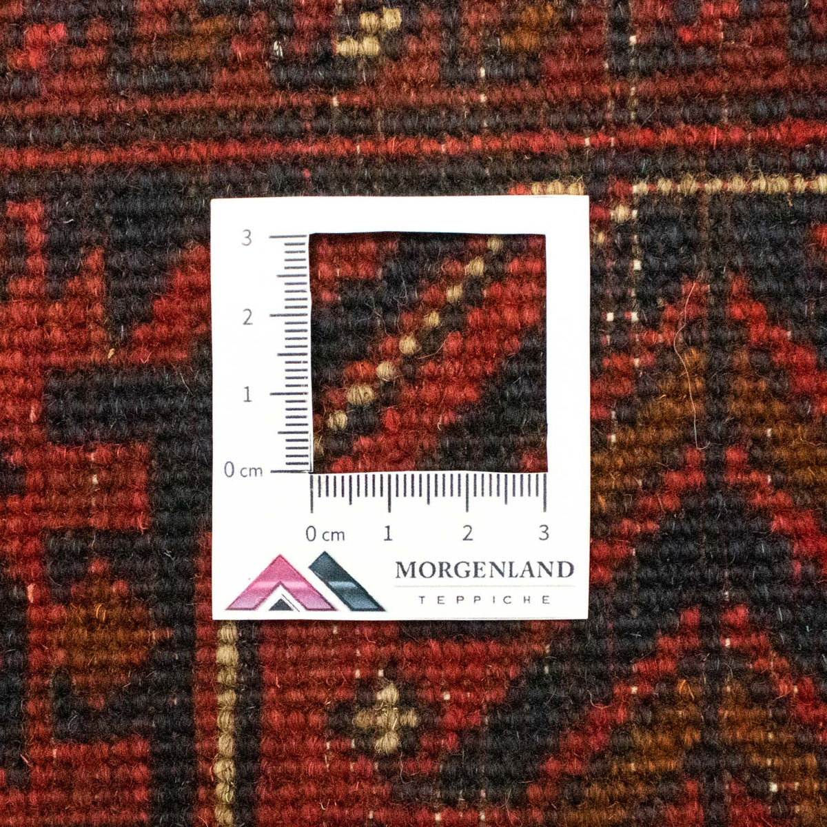 Alfombra afgana - Kunduz - 195 x 155 cm - rojo