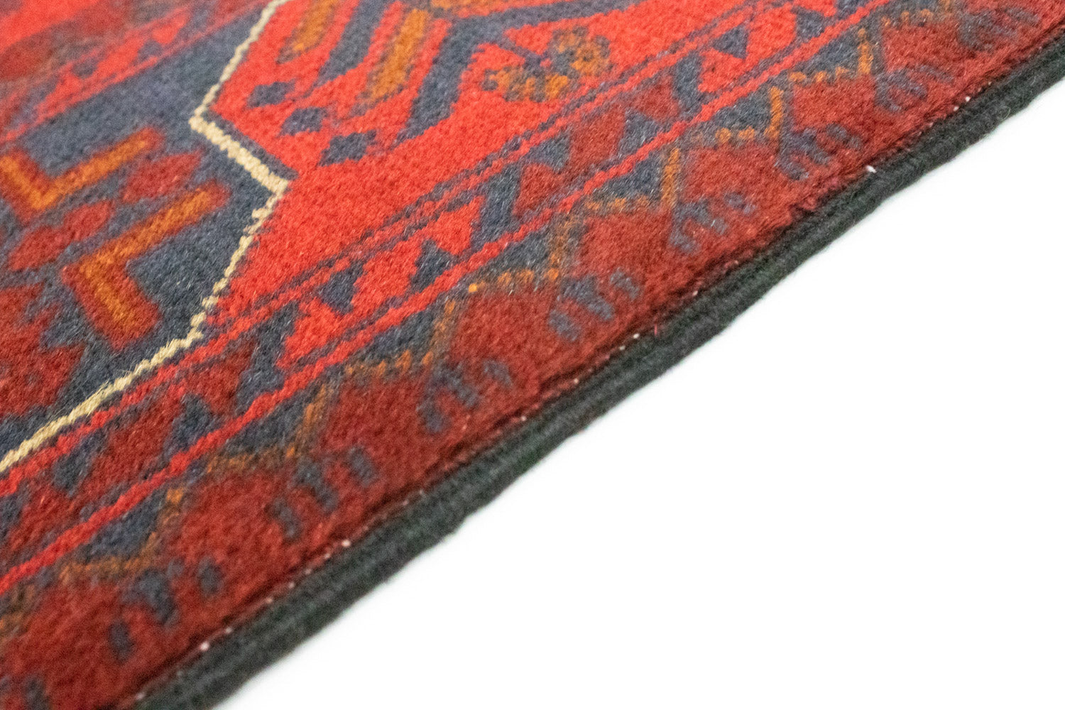 Alfombra afgana - Kunduz - 147 x 97 cm - rojo