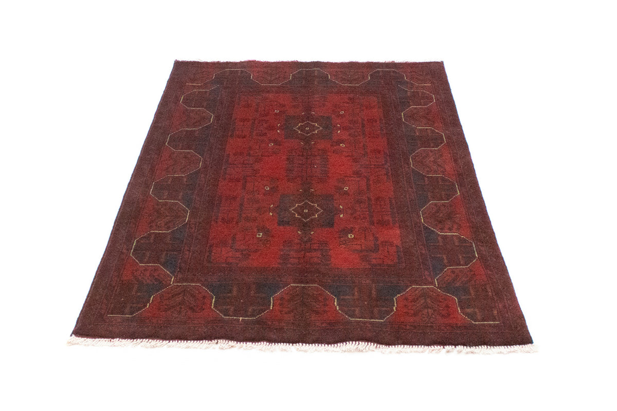 Alfombra afgana - Kunduz - 147 x 97 cm - rojo