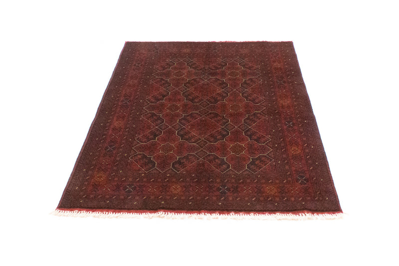 Alfombra afgana - Kunduz - 146 x 99 cm - rojo