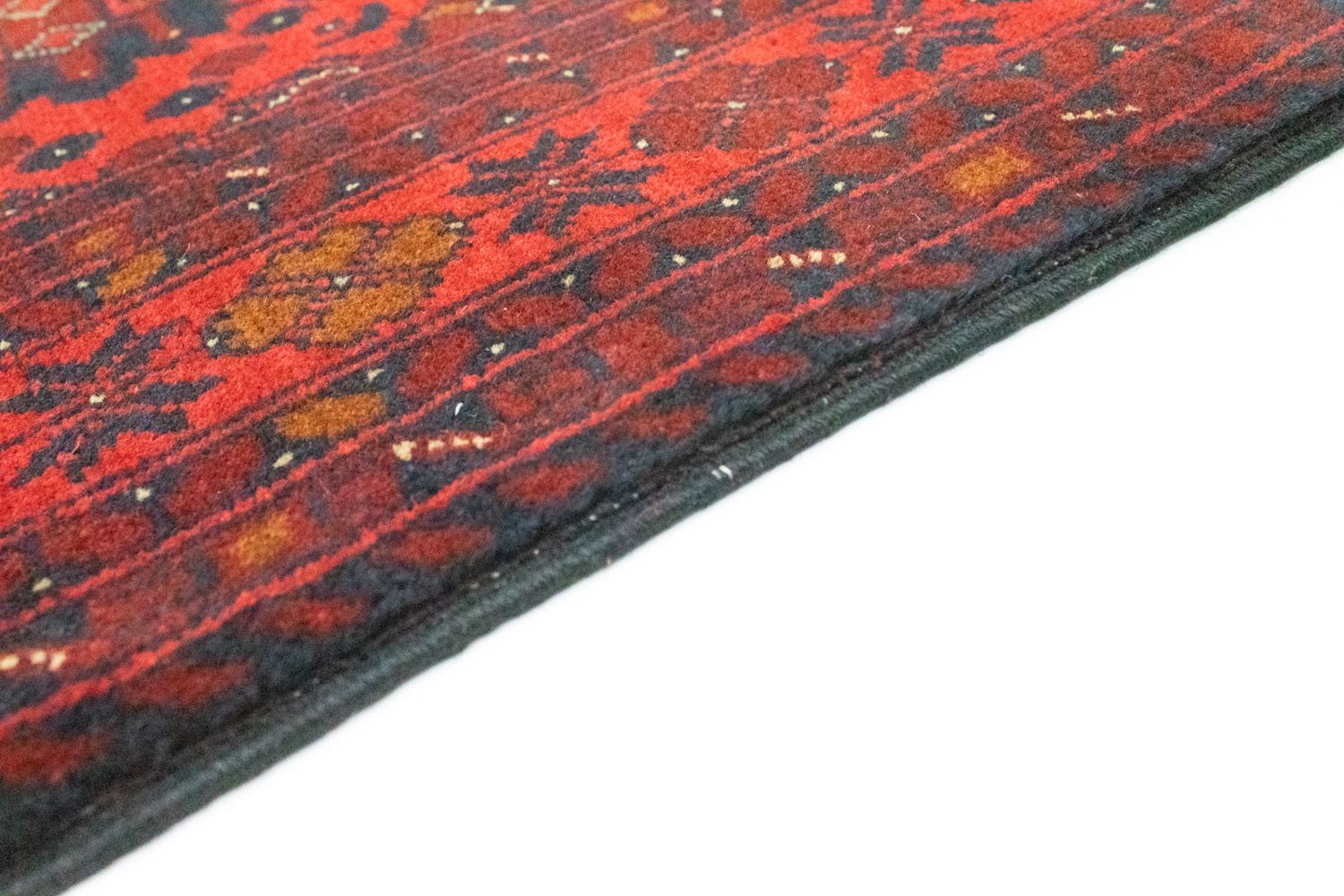 Alfombra afgana - Kunduz - 142 x 103 cm - rojo