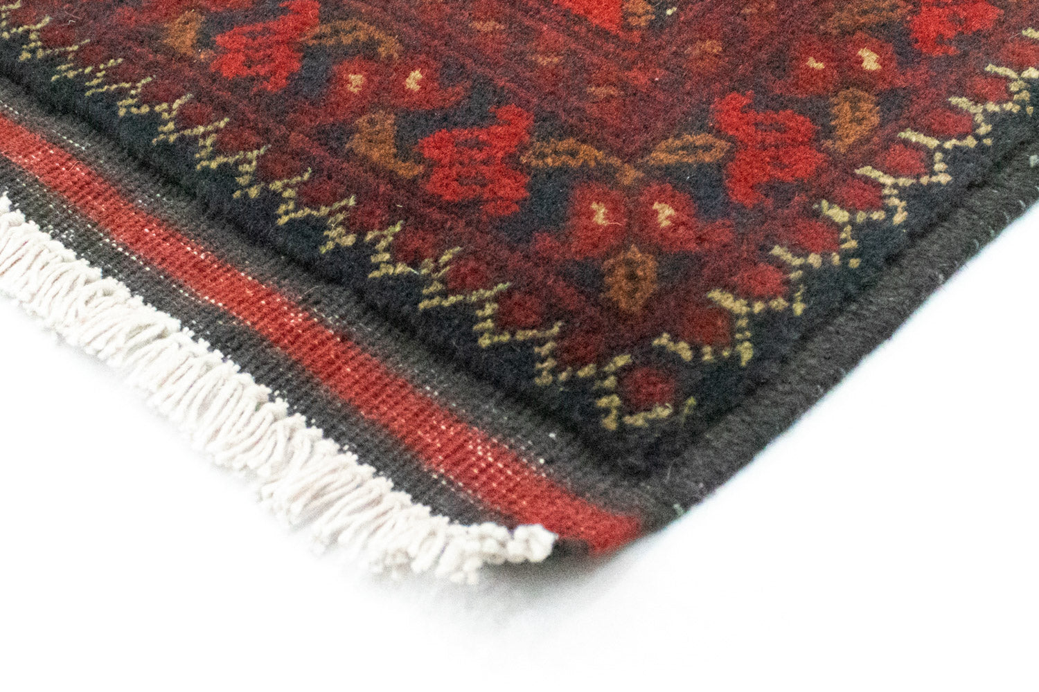 Alfombra afgana - Kunduz - 206 x 149 cm - rojo