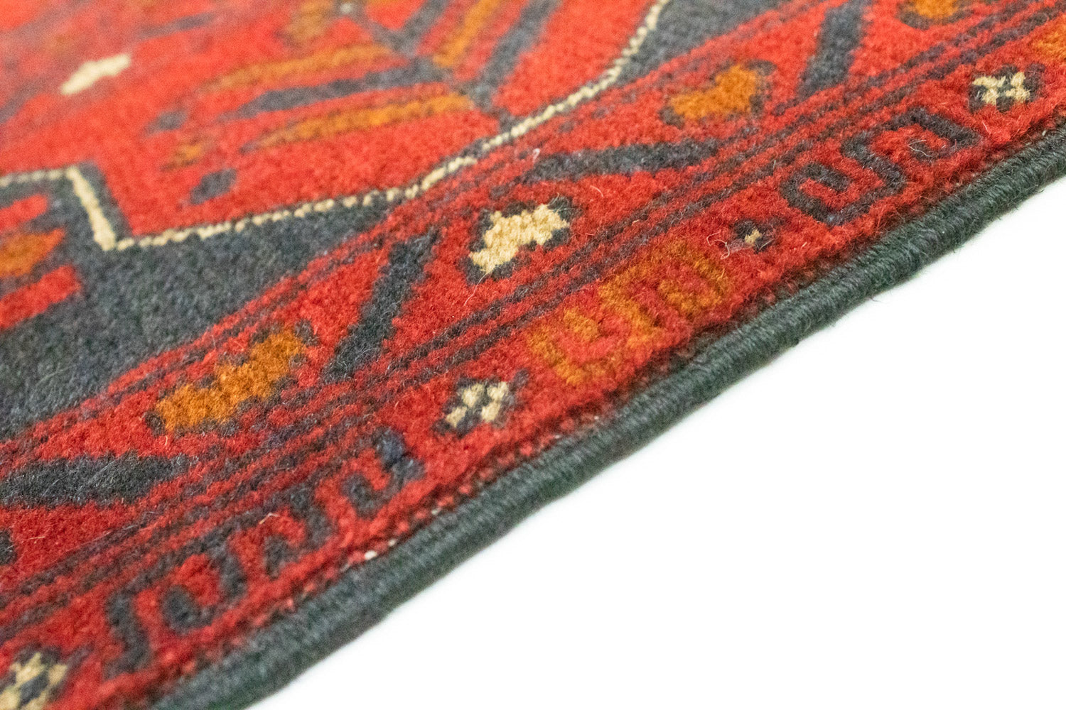 Alfombra afgana - Kunduz - 154 x 100 cm - rojo