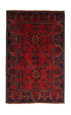 Alfombra afgana - Kunduz - 125 x 83 cm - rojo