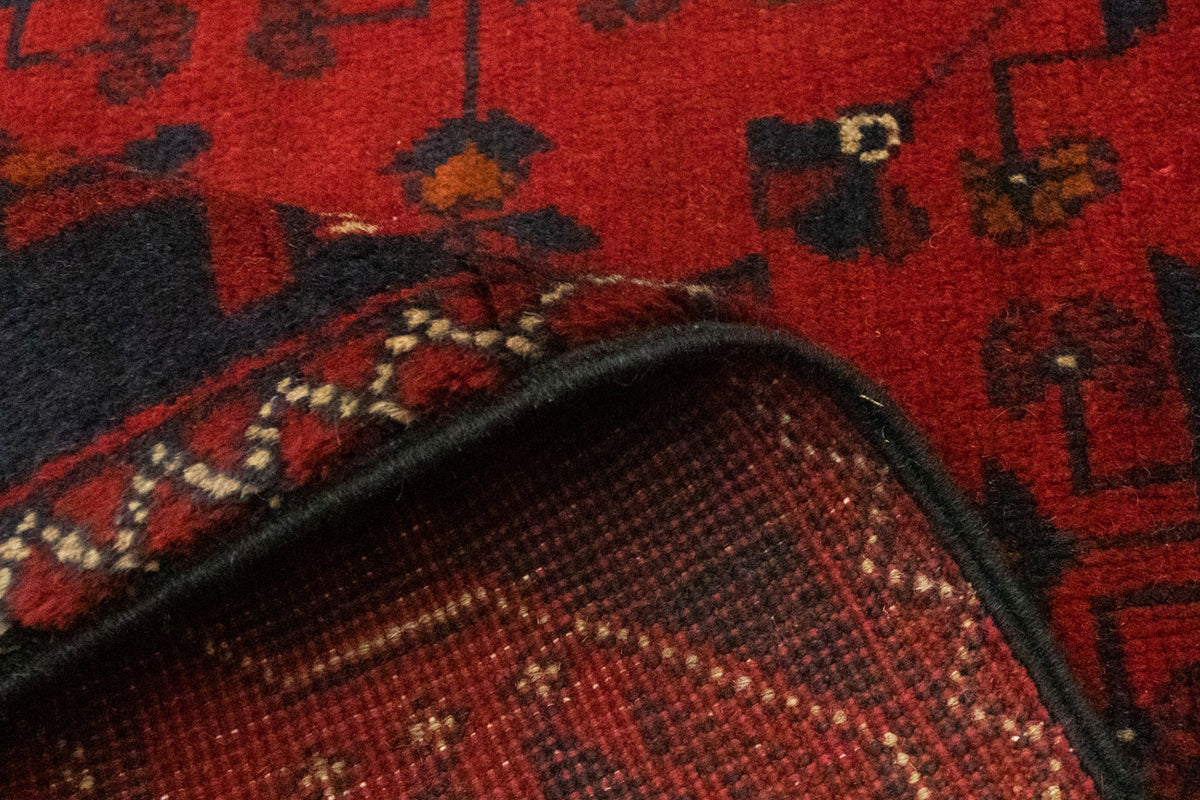 Alfombra afgana - Kunduz - 125 x 83 cm - rojo