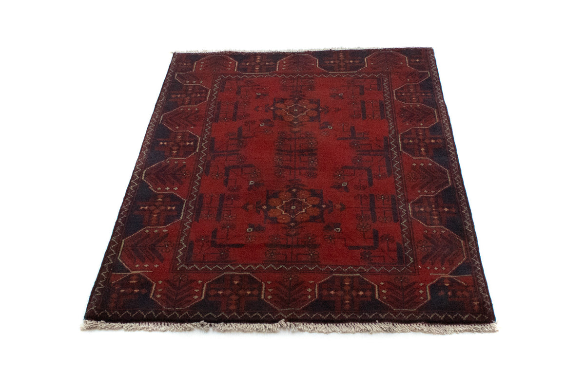 Alfombra afgana - Kunduz - 125 x 83 cm - rojo