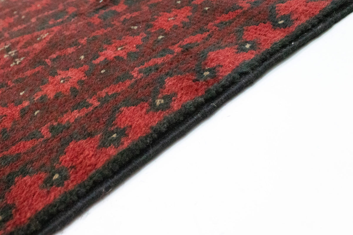Alfombra afgana - Filpa - 390 x 302 cm - rojo oscuro