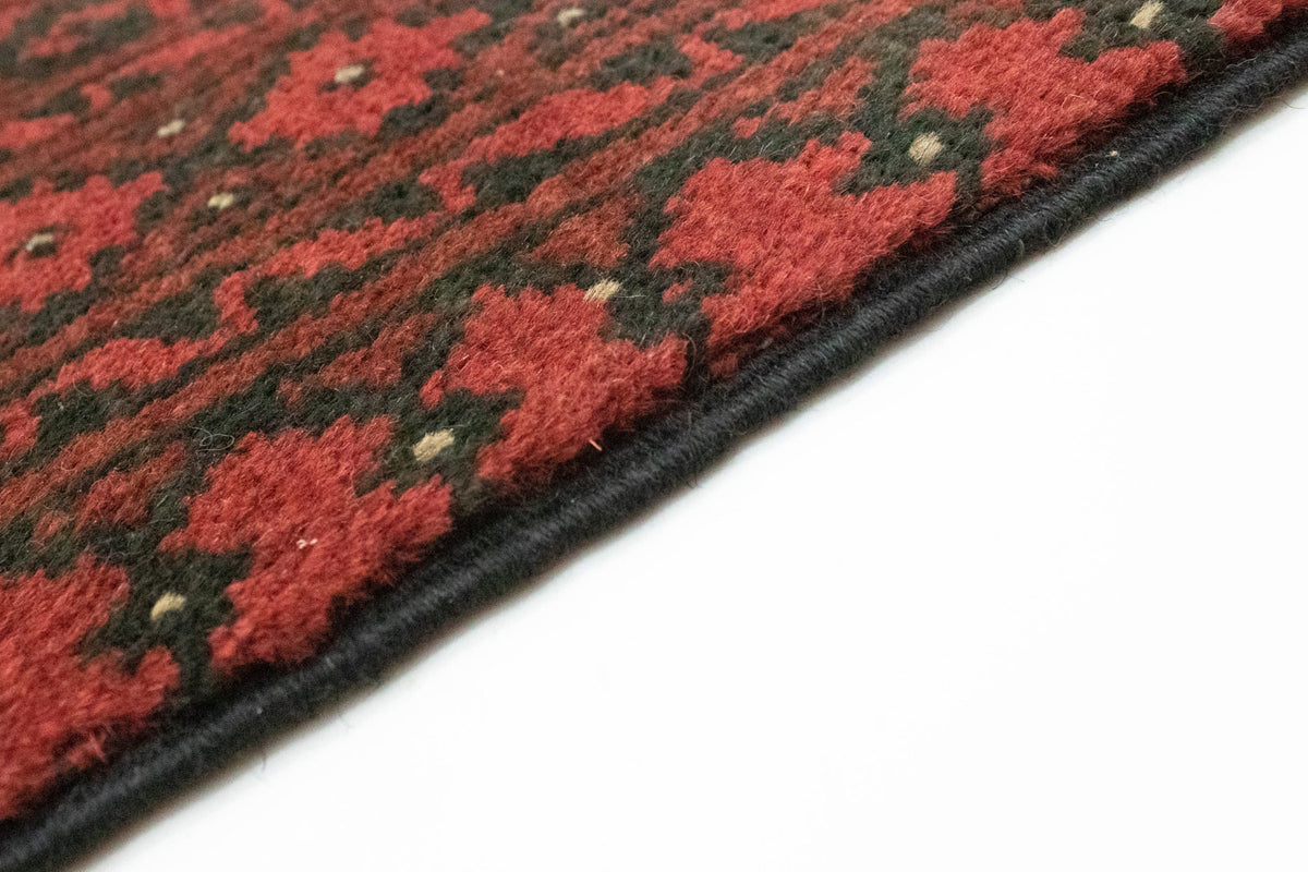 Alfombra afgana - Filpa - 391 x 299 cm - rojo oscuro