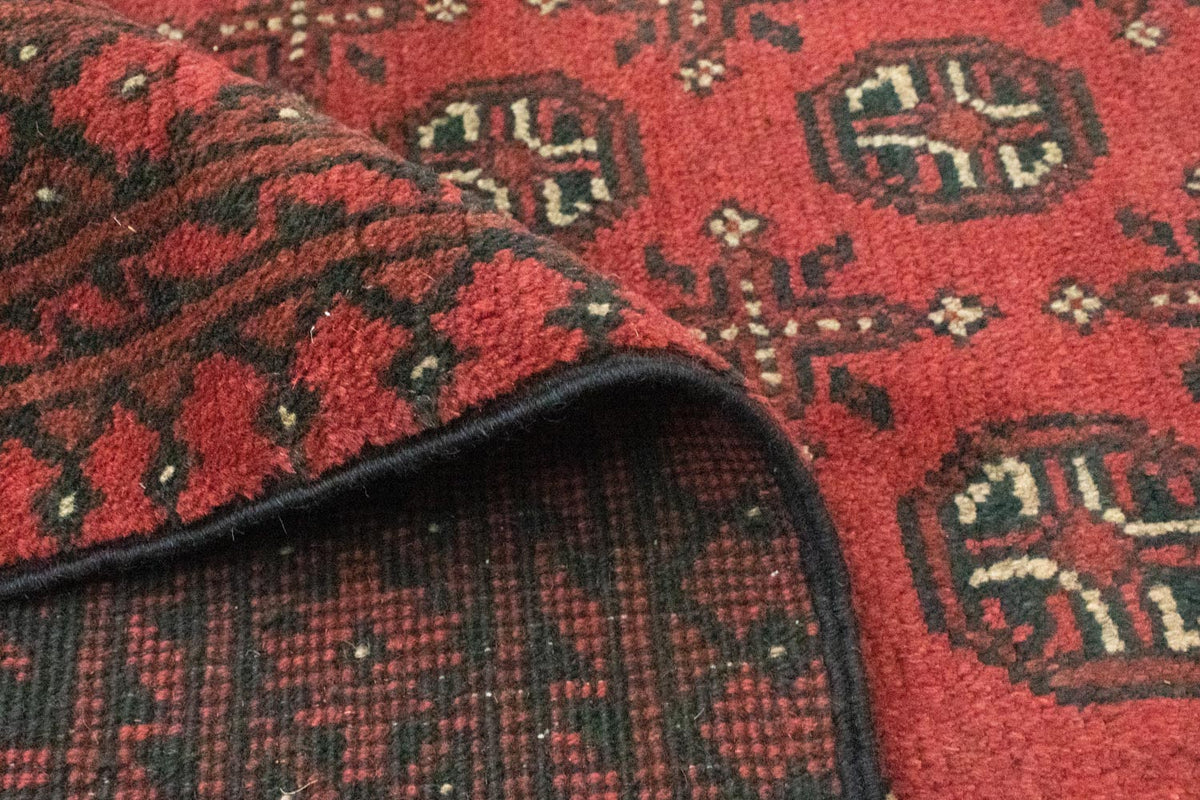 Alfombra afgana - Filpa - 391 x 299 cm - rojo oscuro