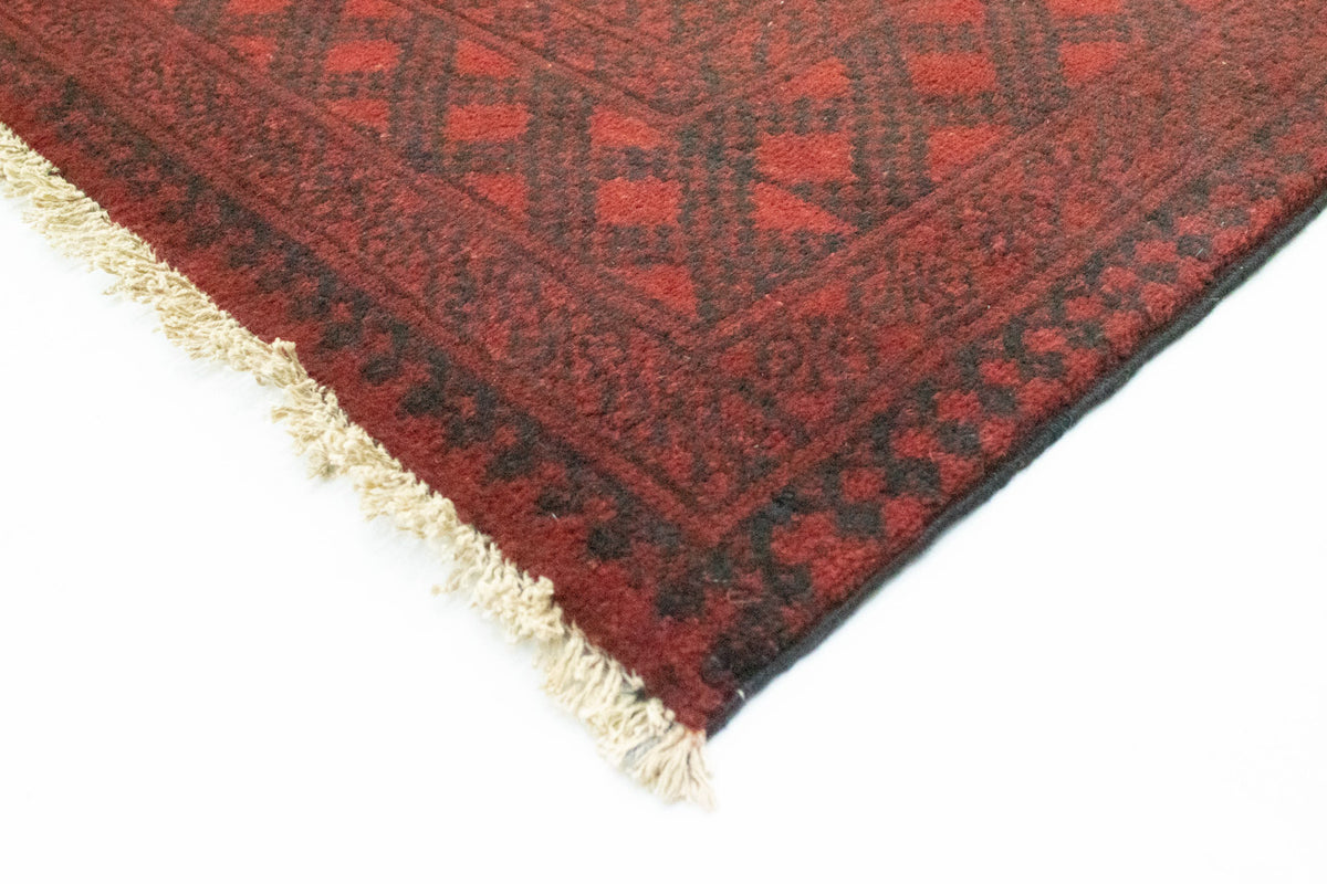 Alfombra afgana - Filpa - 345 x 256 cm - rojo oscuro