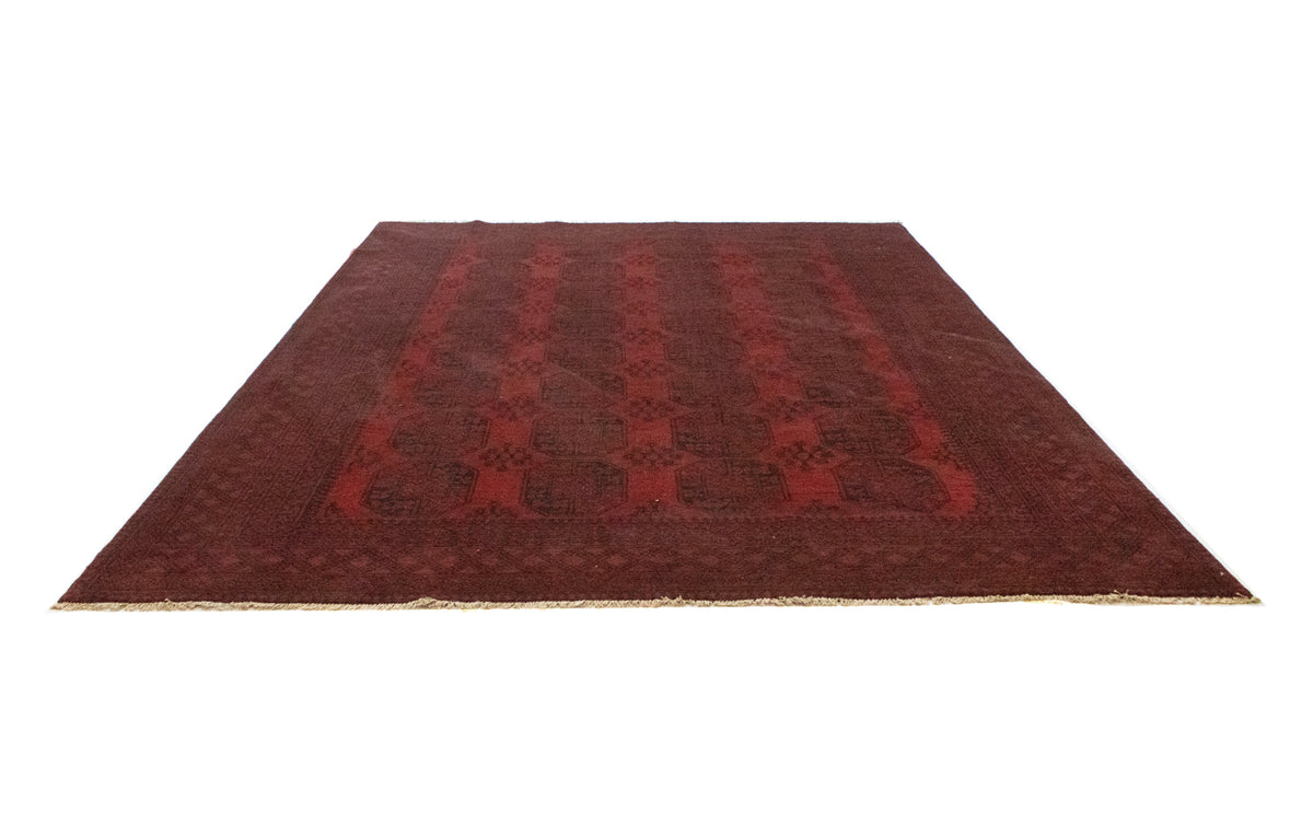 Alfombra afgana - Filpa - 345 x 256 cm - rojo oscuro