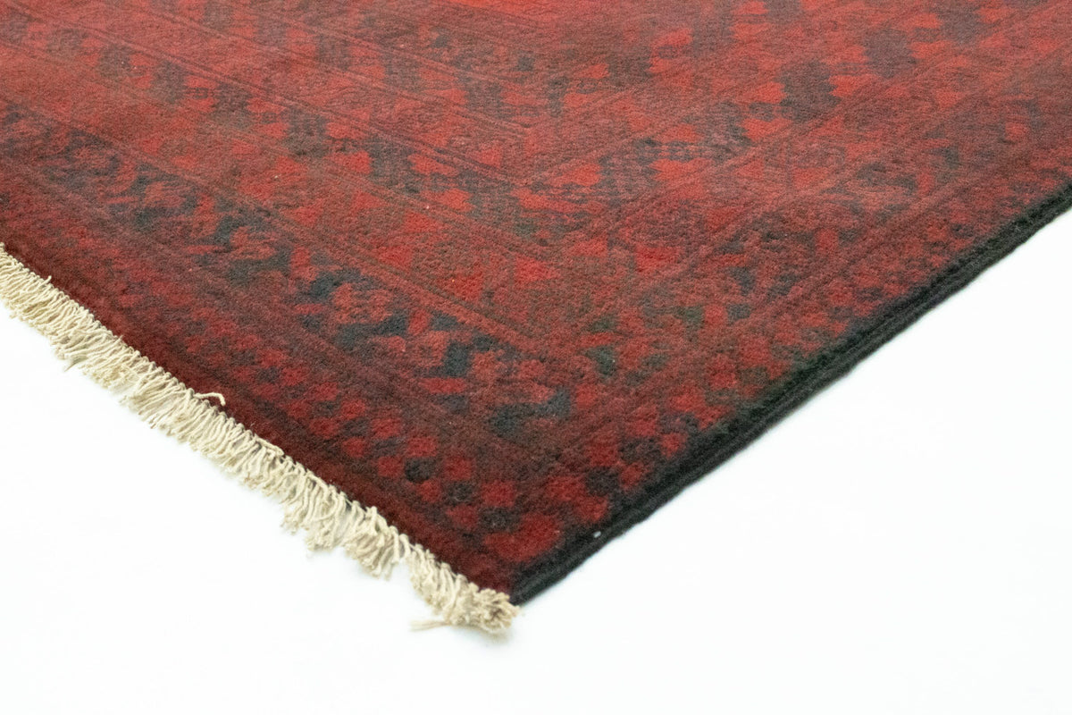 Alfombra afgana - Filpa - 329 x 250 cm - rojo oscuro