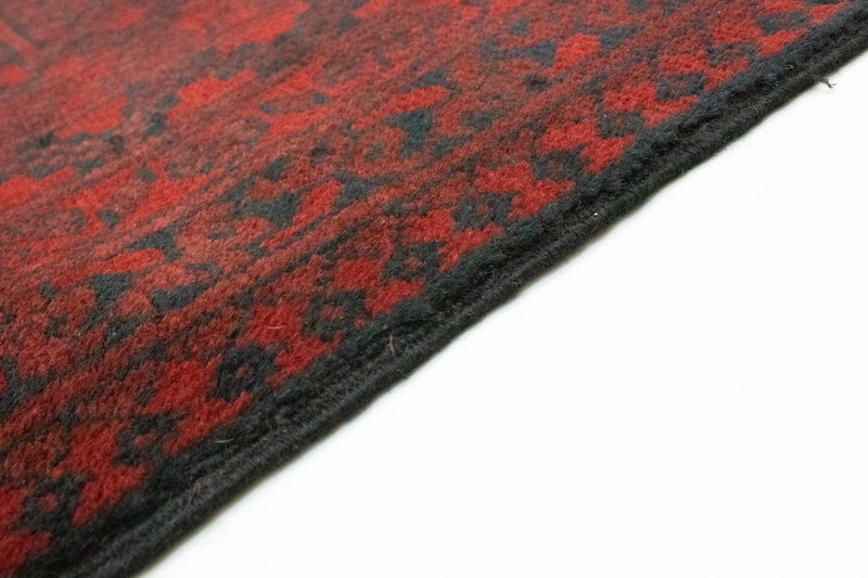 Alfombra afgana - Filpa - 329 x 250 cm - rojo oscuro