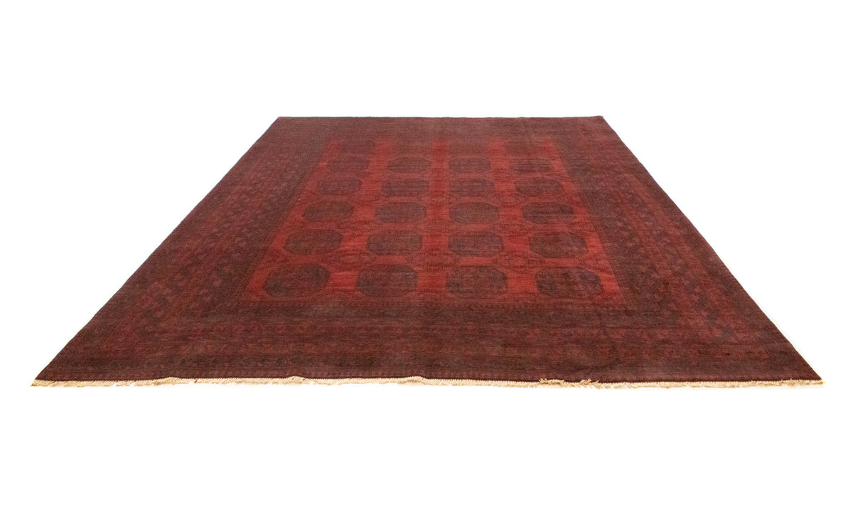Alfombra afgana - Filpa - 329 x 250 cm - rojo oscuro