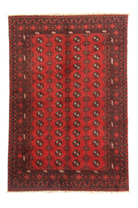Alfombra afgana - Filpa - 242 x 163 cm - rojo