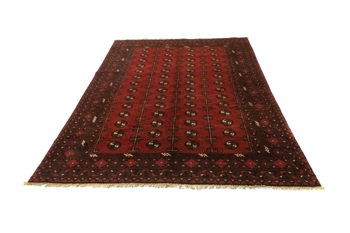Alfombra afgana - Filpa - 242 x 163 cm - rojo