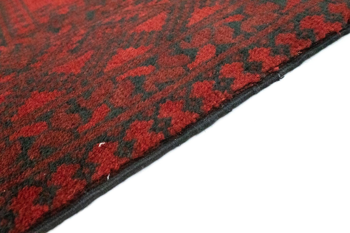 Alfombra afgana - Filpa - 196 x 145 cm - rojo