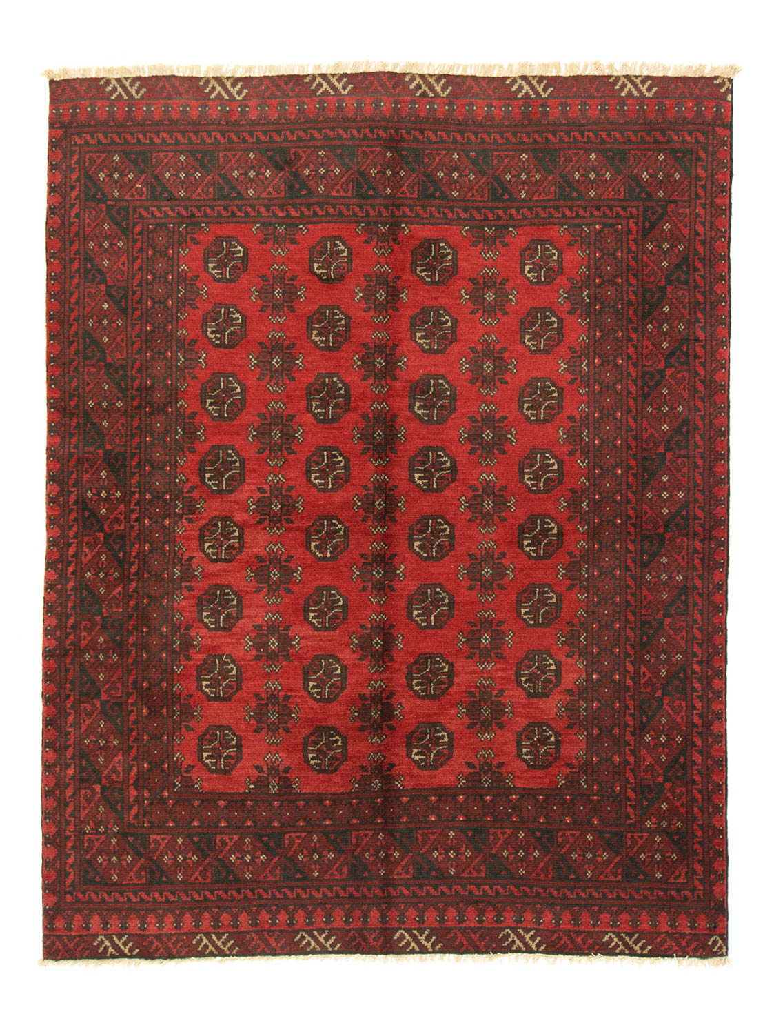 Alfombra afgana - Filpa - 187 x 148 cm - rojo