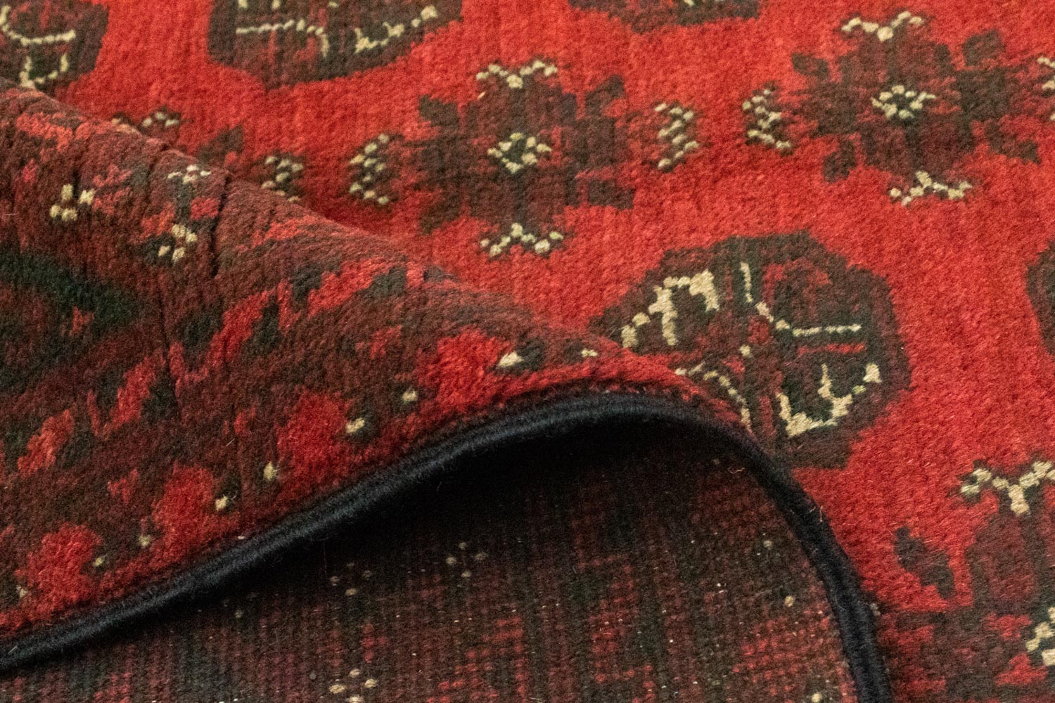 Alfombra afgana - Filpa - 187 x 148 cm - rojo