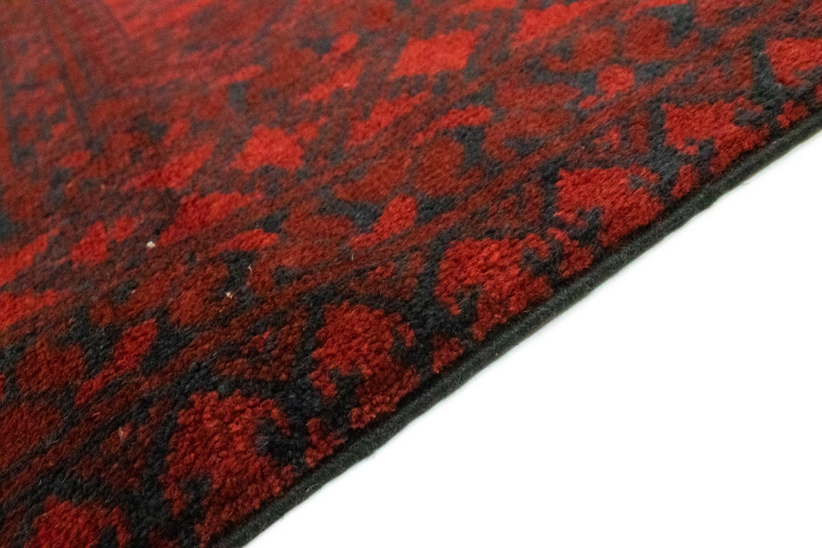 Alfombra afgana - Filpa - 194 x 152 cm - rojo