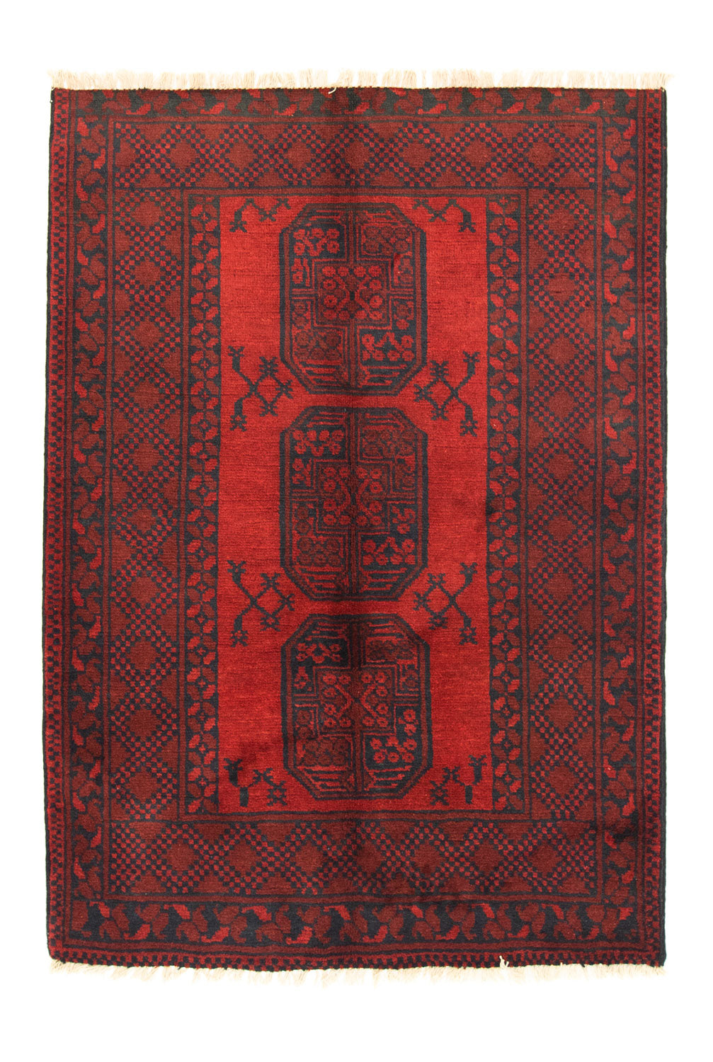 Alfombra afgana - Filpa - 148 x 106 cm - rojo