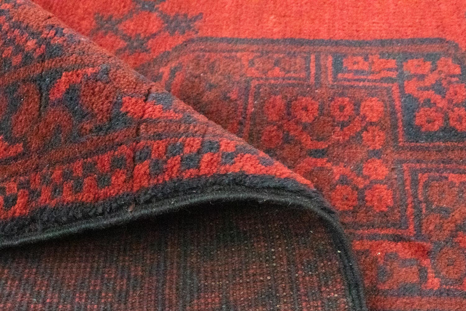 Alfombra afgana - Filpa - 148 x 106 cm - rojo
