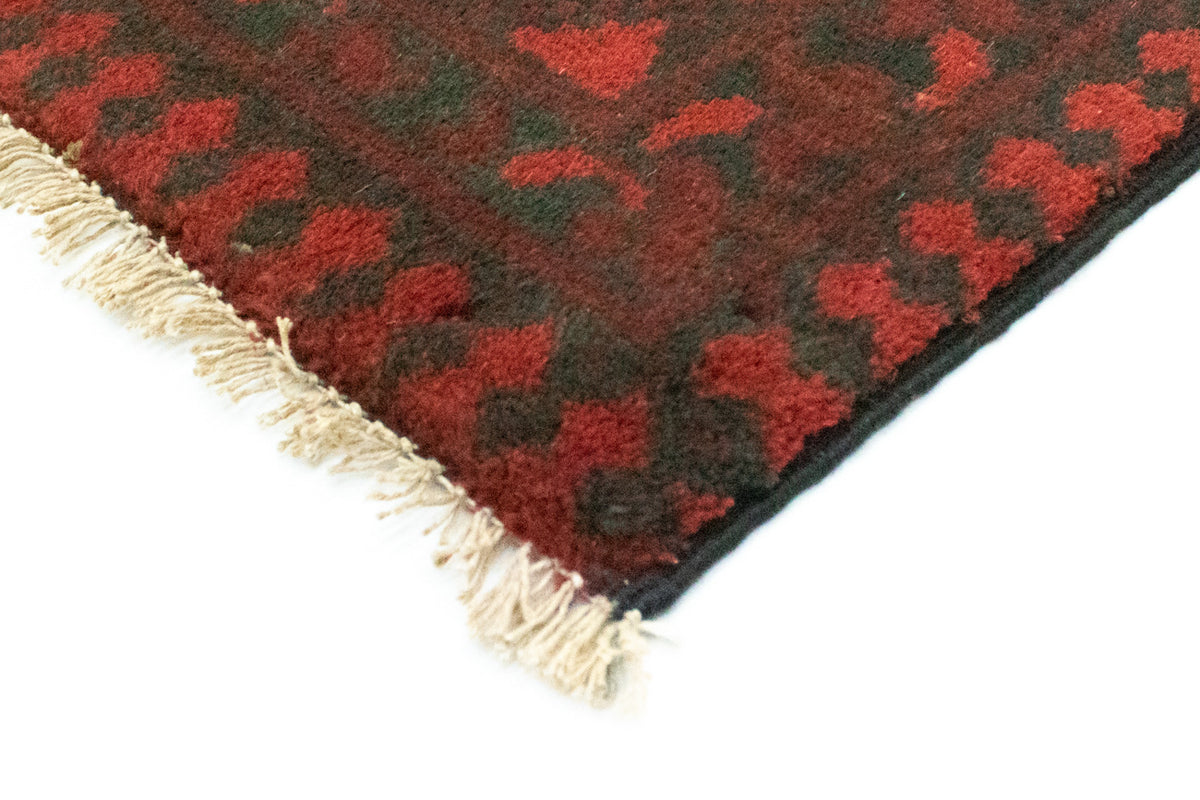 Alfombra afgana - Filpa - 200 x 146 cm - rojo