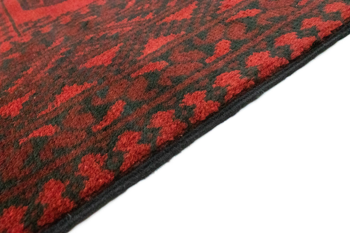 Alfombra afgana - Filpa - 200 x 146 cm - rojo