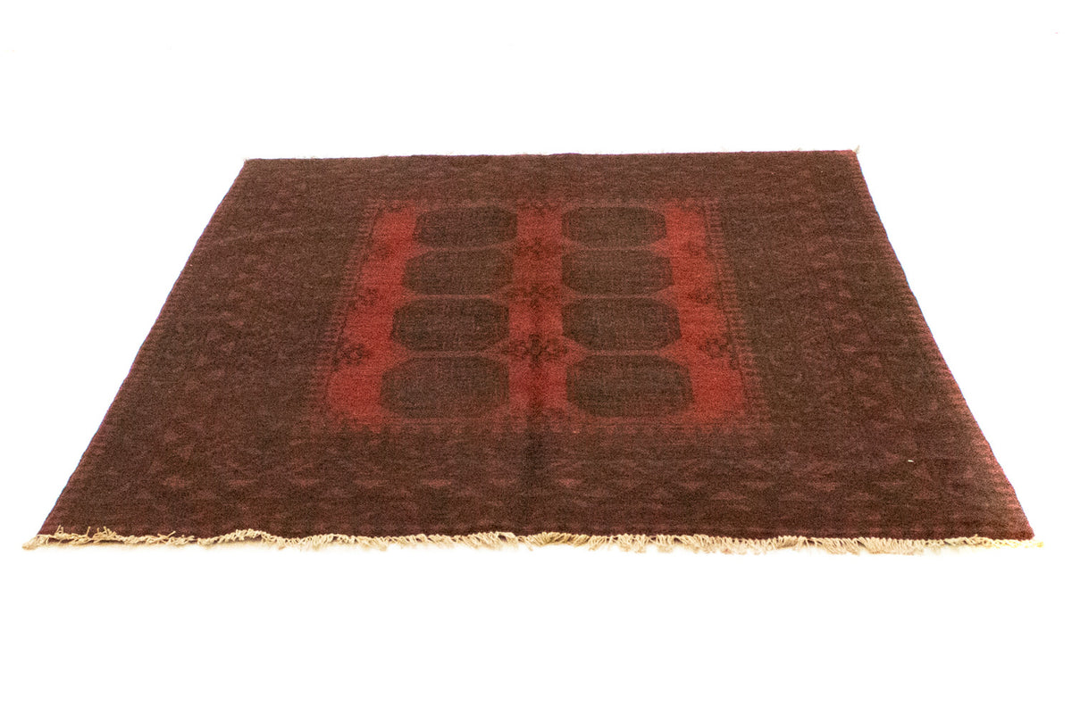 Alfombra afgana - Filpa - 200 x 146 cm - rojo