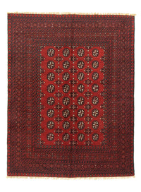 Alfombra afgana - Filpa - 193 x 149 cm - rojo