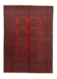 Alfombra afgana - Filpa - 203 x 147 cm - rojo