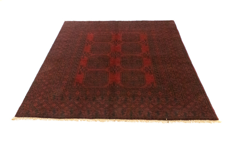 Alfombra afgana - Filpa - 194 x 151 cm - rojo