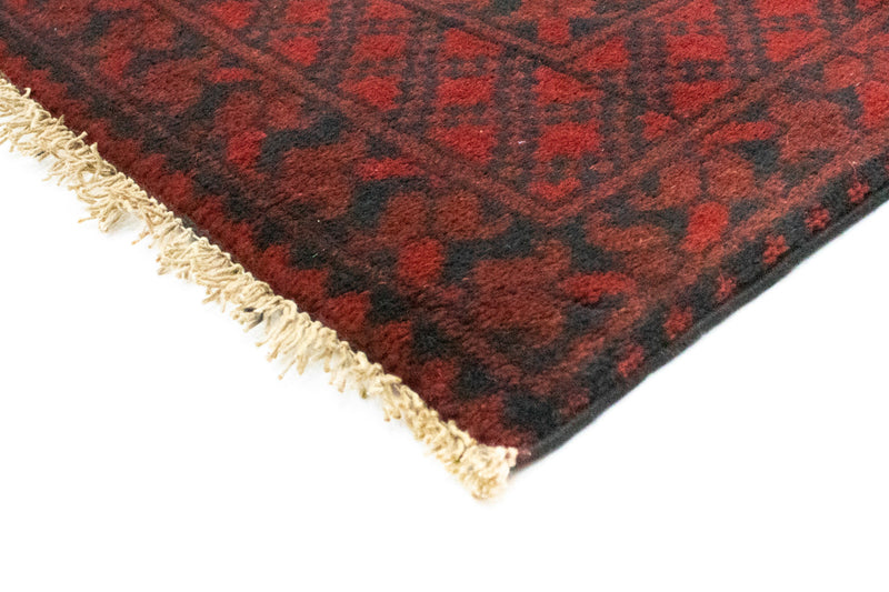 Alfombra afgana - Filpa - 194 x 151 cm - rojo
