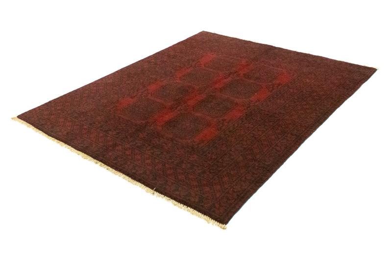 Alfombra afgana - Filpa - 194 x 151 cm - rojo