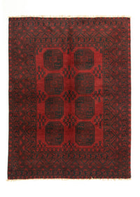 Alfombra afgana - Filpa - 193 x 147 cm - rojo