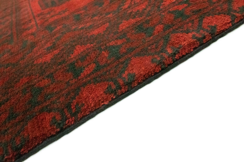 Alfombra afgana - Filpa - 193 x 147 cm - rojo