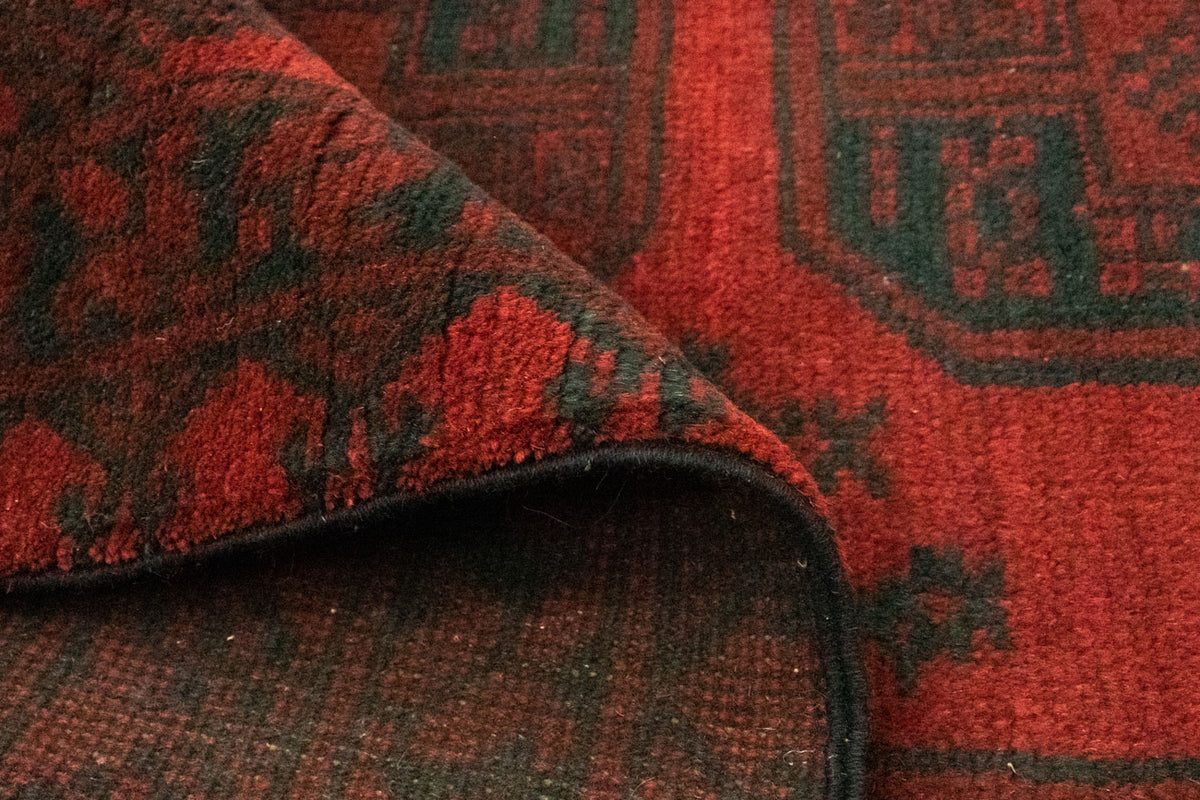 Alfombra afgana - Filpa - 193 x 147 cm - rojo