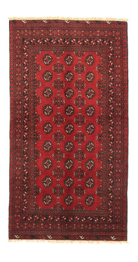 Alfombra afgana - Filpa - 192 x 101 cm - rojo