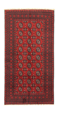 Alfombra afgana - Filpa - 191 x 100 cm - rojo