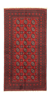 Alfombra afgana - Filpa - 191 x 100 cm - rojo