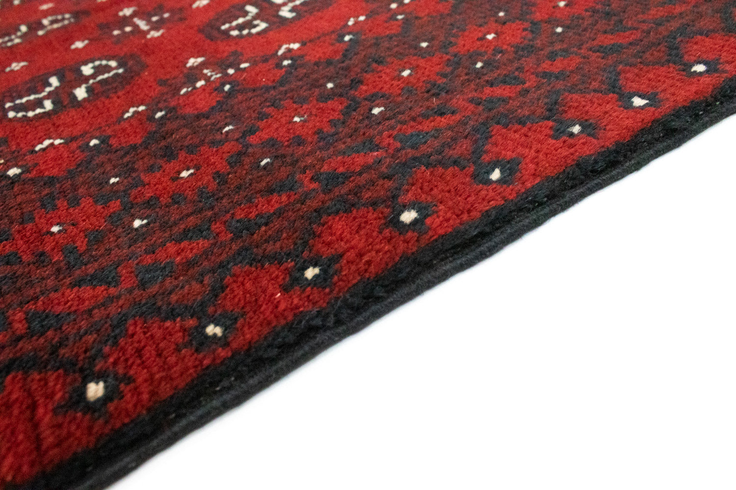 Alfombra afgana - Filpa - 191 x 100 cm - rojo