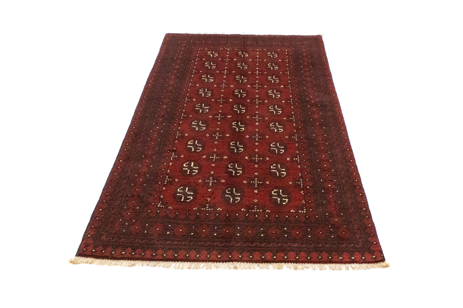 Alfombra afgana - Filpa - 191 x 100 cm - rojo