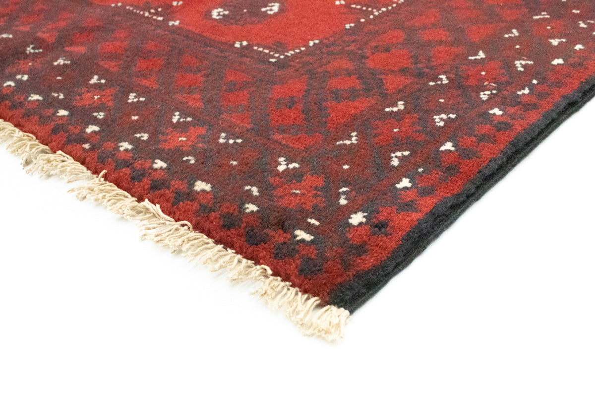 Alfombra afgana - Filpa - 192 x 99 cm - rojo