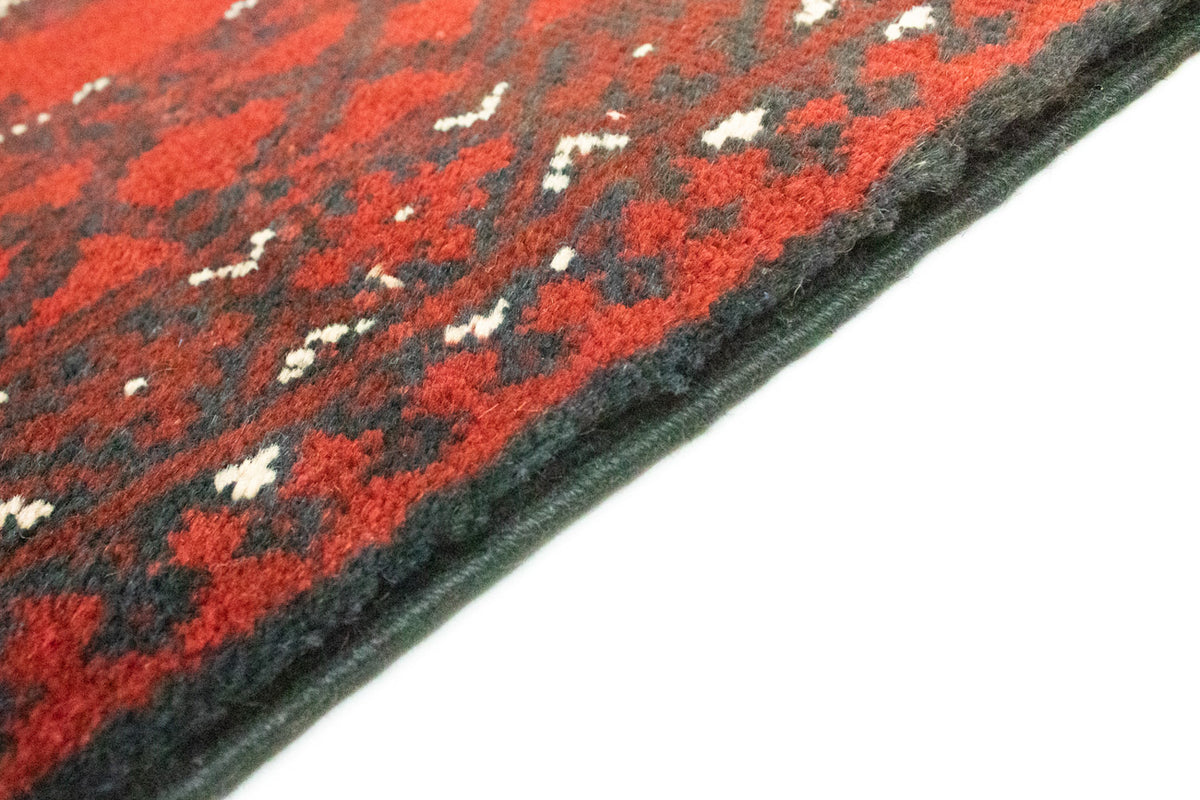 Alfombra afgana - Filpa - 192 x 99 cm - rojo