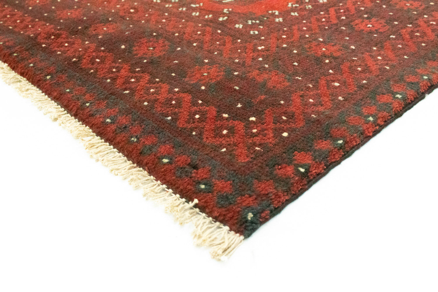 Alfombra de pasillo Alfombra afgana - Filpa - 200 x 100 cm - rojo