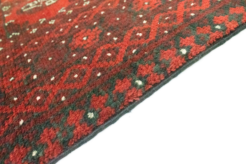 Alfombra de pasillo Alfombra afgana - Filpa - 200 x 100 cm - rojo