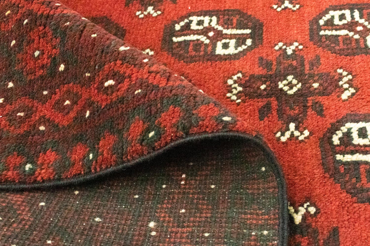 Alfombra de pasillo Alfombra afgana - Filpa - 200 x 100 cm - rojo