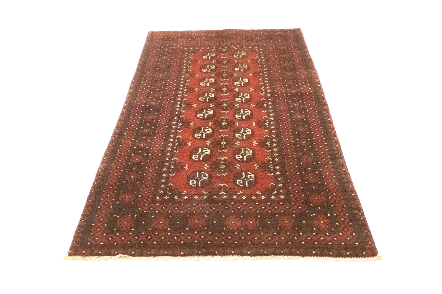 Alfombra de pasillo Alfombra afgana - Filpa - 200 x 100 cm - rojo